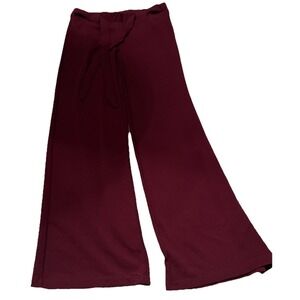 Women's Burgundy Pants Size Medium Hot Kiss